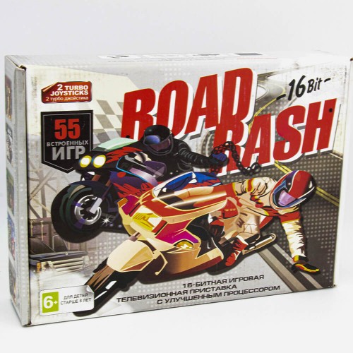 Игровая приставка SEGA 16 bit Super Drive Road Rash 55 игр