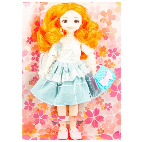 Шарнирная кукла Fashion Doll с рыжими волосами 29 см.