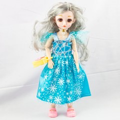 Шарнирная кукла Fashion Doll в голубом платье 29 см.
