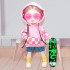 Шарнирная кукла Senli в розовом худи и очках 16 см