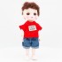 Шарнирная кукла Senli мальчик в красной футболке и очках 16 см