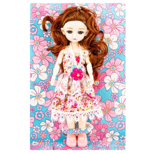 Шарнирная кукла Fashion Doll в цветном наряде 23 см