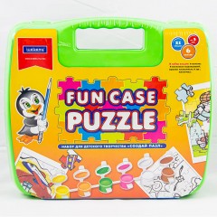 Чемодан с пазлами-раскрасками Fun Case Puzzle