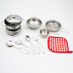 Детский набор металлической посуды 11 предметов