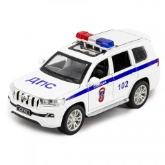 Детская полицейская машинка Тойота Ленд Крузер Прадо ДПС 1:32