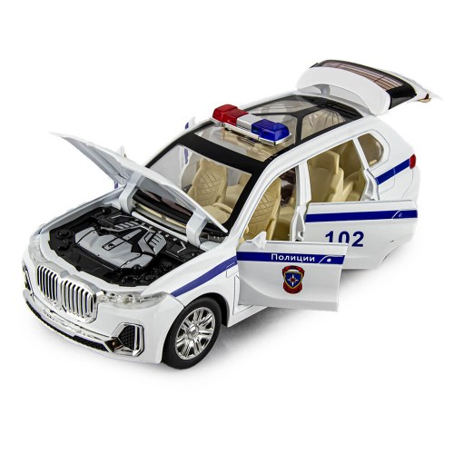 Полицейская машинка ДПС БМВ X7 1:24