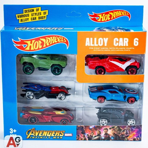 Набор машинок Hot Wheels Мстители 6в1