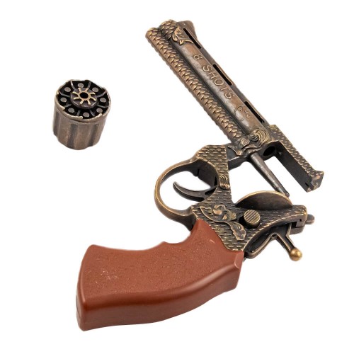 Детский металлический револьвер Кольт с узором на пистонах